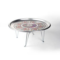 밥상 다과상 술상 찻상 옛날 양은 밥상 교자상 42CM, 특대1호42cm