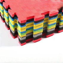 층간소음매트 태권도장 체육관 놀이방 퍼즐 바닥매트, 출구 고밀도 잎 무늬 황록색 2cm, 1개