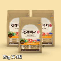 건강백서 전연령 생선 건강한 피부 애견사료, 0   healthy skin(건강한 피부), 6kg, 3개