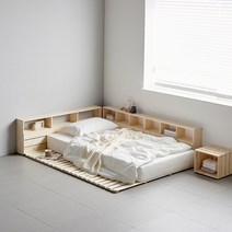 [2천원 즉시할인]장인가구 필링 접이식 원목 침대프레임 매트리스깔판MS, 내츄럴