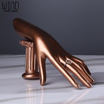 수지 보석 디스플레이 홀더 결혼 반지 목걸이 팔찌 정리 보관 스탠드 매장 카운터 쇼케이스, 한개옵션1, 09 Column hand gold