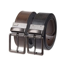 107649 리바이스 남성 리버서블 캐주얼 청바지 벨트, 32(허리 30), 다크 브라운/블랙