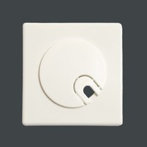 에어컨 구멍 마개 배관 마감 덮개 천공 캡 사각 전선 커버 C 50mm, 1개