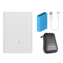 샤오미 6세대 10000mAh 포켓 PD 고속충전 대용량 미니 보조배터리, 샤오미 6세대1만 포켓(화이트), +랜덤케이스+파우치+C타입케이블