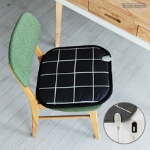 엔뚜마노 블랙스퀘어 1인용 전기방석 전기매트 온열매트 (45cm x 45cm), 엔뚜마노 1인용 블랙스퀘어 전기방석