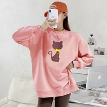 IDT 롱맨투맨 기모 티셔츠 오버핏 빅사이즈 맨투맨 티셔츠/후드티/기모맨투맨/맨투맨티