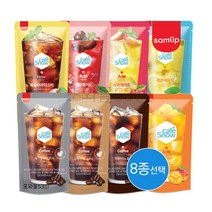 삼립 카페스노우 아이스티에이드 파우치음료 1곽 230ml 8종선택 복숭아 레몬 체리 망고 블랙커피 편의점음료, 삼립 레몬(10개입)x1곽