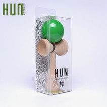 KENDAMA 켄다마 캐치 볼 나무 공 던지기 스킬 일본 전통 놀이 고전 게임 원목 순발력, 연두 PU