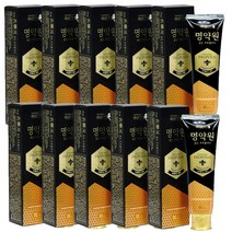 (치은염 치주염 치주질환 잇몸질환 예방효과) 죽염 명약원 골든 프로폴리스 치약 120g, 10개