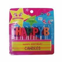 파티용 고급초 해피버스데이 생일 캔들, 단품
