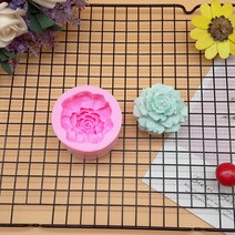 밀랍왁스 천연밀랍왁스 야화 실리콘 퐁당 초콜릿 베이킹 연마 세트 카네이션 부케 어머니날 선물 꽃 케이크, 한개옵션0