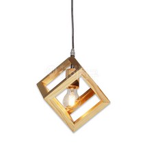 하이전구 원목 펜던트조명 사각, 포커스 LED L디자인램프 COB ST64 5W 2000K