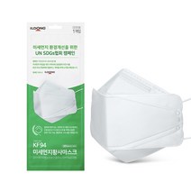 일동제약 UN 캠페인 미세먼지 황사마스크 화이트 대형 KF94, 60개입, 4개