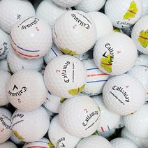 [로스트천하] 캘러웨이 크롬소프트 4피스 트리플트랙 포함 로스트볼 중고골프공 B+급 나비인쇄볼 50알, 캘러웨이 크롬소프트 B+급 나비 50알