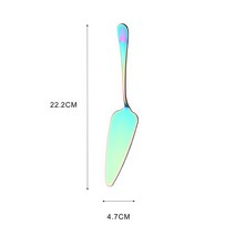다채로운 스테인레스 스틸 톱니 모양의 가장자리 케이크 서버 블레이드 커터 파이 피자 삽 주걱 베이킹 도, 04 1 PCS