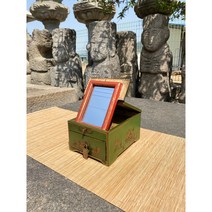 [엔틱화장대] 민속차관 괴목나무 미니경대 옛날 미니 화장대