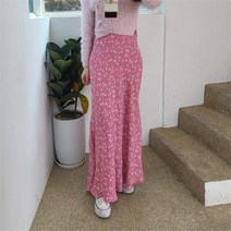 도도하나 도도하나 잔꽃 하이 밴딩 롱스커트2컬러 (8276113)