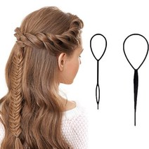 올림머리 만두 똥머리 헤어장식 머리핀 2P DD-11334, 단품, 상세페이지 참조