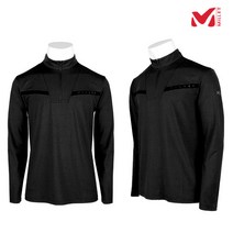 밀레 남성 블랑 집업 티셔츠 MVQFT-402 블랙
