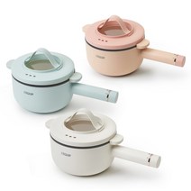 리큅 2in1 멀티쿠커 LEP-P20 라면포트 내솥분리 찜기 전기냄비 496350, 민트