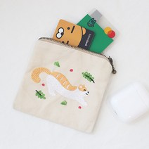 프랑스자수 DIY 파우치만들기 나른 고양이, 단품