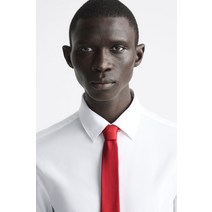 국내정품 ZARA 자라 오토만 베이직 와이드 넥타이 - 레드