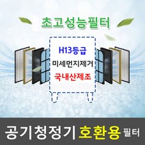 H13등급 AP-1818C / AP-2219K 일체형필터2장 호환용 코웨이공기청정기필터