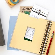 요리초보 스티커포함 DIY레시피북 사진첩만들기 포토북 포토앨범, 카키 그레이
