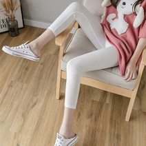 여름 7부 시원한 인견 스판 요가복 운동복 쿨 쫄쫄이 타이즈 숏 레깅스