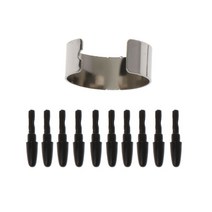 10pcs 배터리가없는 수동 스타일러스 교체 펜 펜촉 펜 펜 팁 XP 펜 H640P Veikk A30 A50, 검은 색