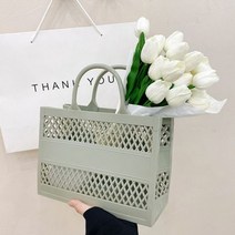 새로운 다기능 속이 빈 핸드백 대용량 쇼핑 바구니 PVC 어깨 가방 젤리 여름 여행 비치 가방 상품, Grey