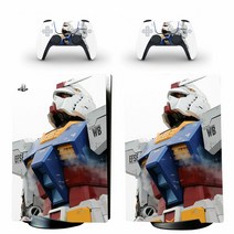 건담 PS5 디지털 에디션 스킨 스티커 데칼 커버 플레이 스테이션 5 콘솔 및 2 컨트롤러
