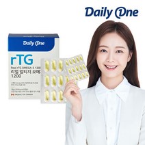 데일리원 리얼 알티지 오메가3 1200 초임계 추출, 단품, 단품