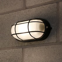 [빛나라닷컴] 벌크헤드 타원망 방습 직부등 욕실등, 대 + LED 인찌구 4W (전구색) 포함