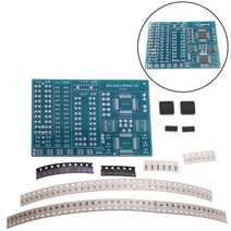 SMD NE555 CD4017 회전 깜박이 LED 구성 요소 SMT LQFP44 납땜 연습 보드 전자 회로 교육 스위트 DIY 키트, [03] SMT Board