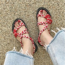 드레스날다 보헤미안 글레디에이터 스트랩 초경량 샌들(sh227)