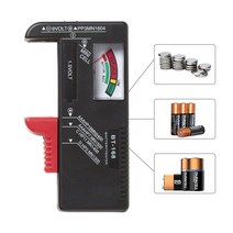 BT-168 AA/AAA/C/D/9V/1.5V 배터리 범용 버튼 셀 컬러 코드 미터 표시 볼트 테스터 검사기 BT168 전원, 한개옵션0
