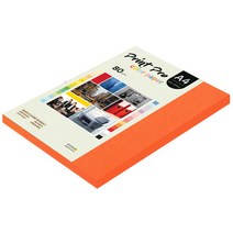 종이문화 프린트프로 칼라복사지 A4 80g No.28 로얄오렌지 125매