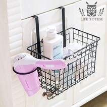 라이프토템 씽크대 걸이형 철제 수납바구니 다용도 철망바스켓, 단품