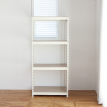 가로 400 500 국내산 조립식 철제 앵글 선반, 화이트, 500x300x1800_4단