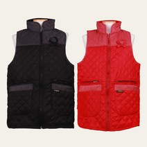 로사홈 점조끼 기모 앞치마 따뜻한 겨울 패딩 누빔 깔깔이, 검정(L)