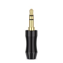 잭 3.5mm 오디오 헤드셋 3 극 금도금 3.5 플매트 카펫 러그 커넥터 납땜 알루미늄 합금 쉘 고정 케이블 6mm 검정색 은색, [01] Black, [03] 20pcs