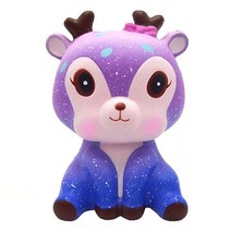 말랑이 주물럭 점보 양 알파카 퀴시 귀여운 갤럭시 천천히 상승 동물 도매 절묘한 아이 선물, 18 deer