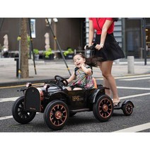 키즈 전동차 패밀리 카 신형 푸쉬카, 듀얼 드라이브, B.12V 25A 리튬 배터리(7시간 작동)