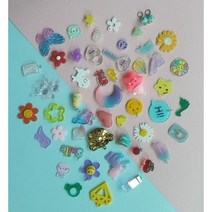 200여종의 팬던트 참 체인 마스크스트랩 만들기 재료 DIY 키링 재료 부자재 낱개 구매