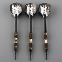 다트보드 다트 원판 보드돌려돌려돌림판 3pc 전문 블랙 안전 소프트 전자 소프트 팁 실내 판 게임 18g