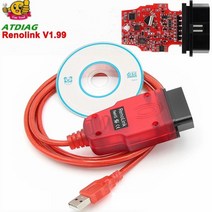 자동차 원격 시동 자동 키 Renolink-V1.99 OBD2 자동차 진단 도구 르노 2 ECU 튜닝 에어백 재설정 UCH 키, 한개옵션0