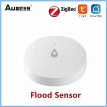 누수탐지기 ZigBee-TUYA 누수 센서 알람 누출 감지기 투야스마트 라이프 앱 원격 투광 경보 오버플로 보안, [04] 4Pcs
