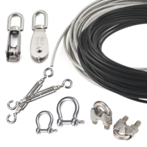 코팅 와이어 로프 클립 PVC 1M절단 1.2mm 1.6mm 2mm 2.4mm 3mm 4mm 5mm 6mm, 6.스텐 턴버클, 12mm