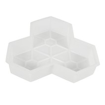 1pcs 경로 금형 메이플 리프 콘크리트 수동 플라스틱 플라스틱 스테핑 돌 포장 곰팡이 포장 안뜰 광장, 하나, 하얀